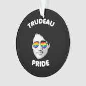Trudeau Pride zonnebril Ornament (voorkant)