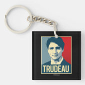 Trudeau Propaganda Poster -.png Sleutelhanger (voorkant)