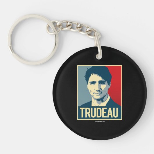 Trudeau Propaganda Poster -.png Sleutelhanger (Voorkant)