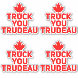 Trudeau Trucker anti Justin Trudeau Sticker