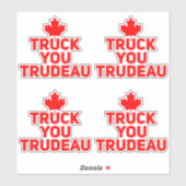 Trudeau Trucker anti Justin Trudeau Sticker (Vel)