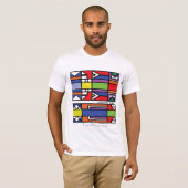 True African spirit Zulu-design T-shirt (Voorkant volledig)
