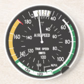 True Airspeed Indicator Zandsteen Onderzetter (Voorkant)