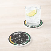 True Airspeed Indicator Zandsteen Onderzetter (Zijkant)