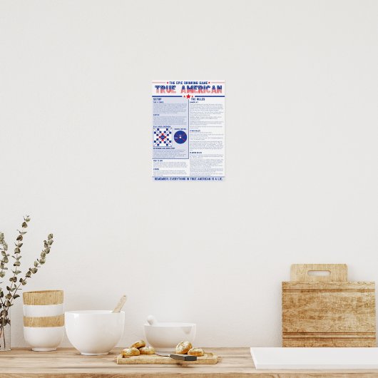 True American: de Drink spelregels van de EPIC Poster (Keuken)