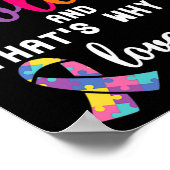 True Autism Colors Autistic Awareness Ribbon Speci Poster (Hoek)