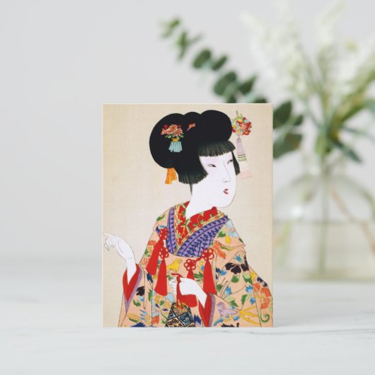 True Beauty Japanse printer Briefkaart (Staand voorkant)