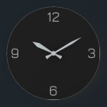 True Black 000000 Color - Een naam toevoegen Optie Grote Klok<br><div class="desc">Voeg een naam, initialen of wat tekst toe, of houd de kleur alleen. Kleurcoördinaten met andere items in de winkel op basis van de naam en de HEX-code (zescijferige hex-triplet). Gebruik deze code om andere items te mixen, te matchen en aan te passen om mee te gaan, of om toe...</div>