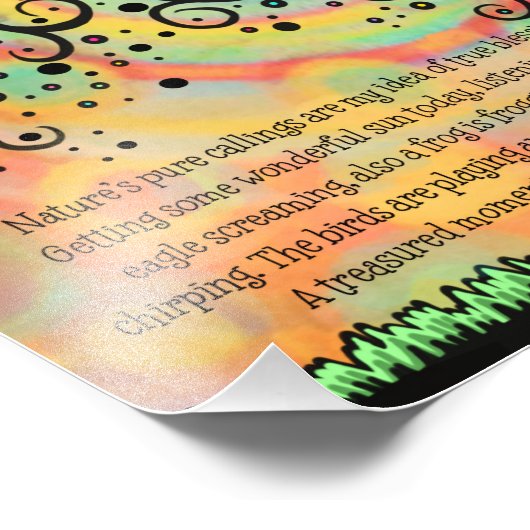 "True Blessings"-inspiratie Foto Afdruk (Hoek)