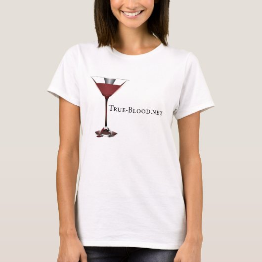 True-Blood.net Martini Glass Women's T-Shirt (Voorkant)