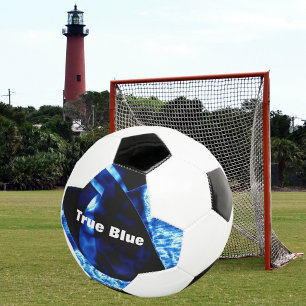 True Blue Abstract  Voetbal