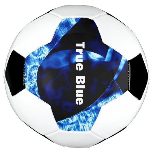 True Blue Abstract  Voetbal (Gedraaid)