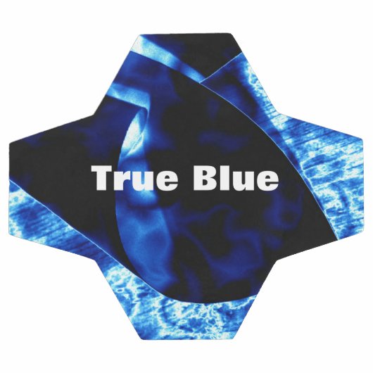 True Blue Abstract  Voetbal (Enkel)