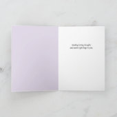 True Blue – Aquarel Bloemige Aanmoediging Kaart (Binnen)