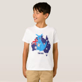 True Blue Australia Kangoeroe T-shirt (Voorkant volledig)