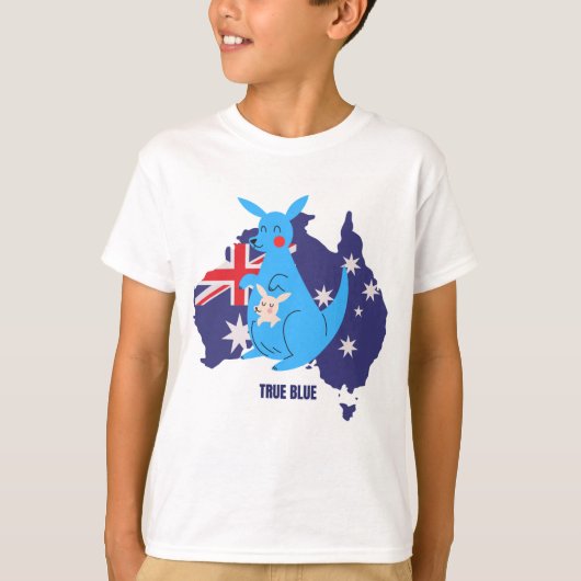 True Blue Australia Kangoeroe T-shirt (Voorkant)