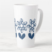 True Blue Deco Daisy Latte Mok (Rechterhoek)