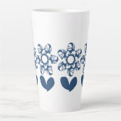 True Blue Deco Daisy Latte Mok (Voorkant)