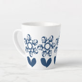 True Blue Deco Daisy Latte Mok (Linkerhoek)