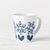 True Blue Deco Daisy Latte Mok (Rechterhoek)