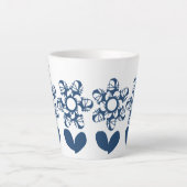 True Blue Deco Daisy Latte Mok (Voorkant)