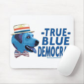 True Blue Democraat Mousepad  Muismat (Met muis)