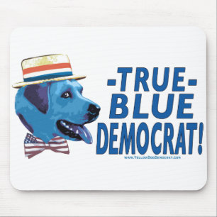 True Blue Democraat Mousepad  Muismat