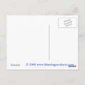 True Blue Dog Democraat briefkaart (Achterkant)