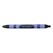True Blue Glitter Crayon - Aangepaste naam drukkpe Blauwe Inkt Pen (Voorkant)