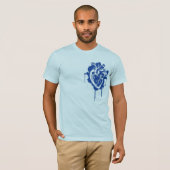 True Blue in hart T-shirt (Voorkant volledig)