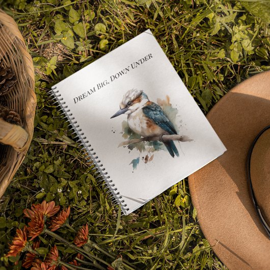 True Blue Kookaburra, custom Notitieboek