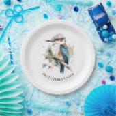 True Blue Kookaburra, custom Papieren Bordje (Feest)