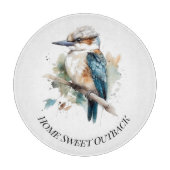 True Blue Kookaburra, custom Snijplank (Voorkant)