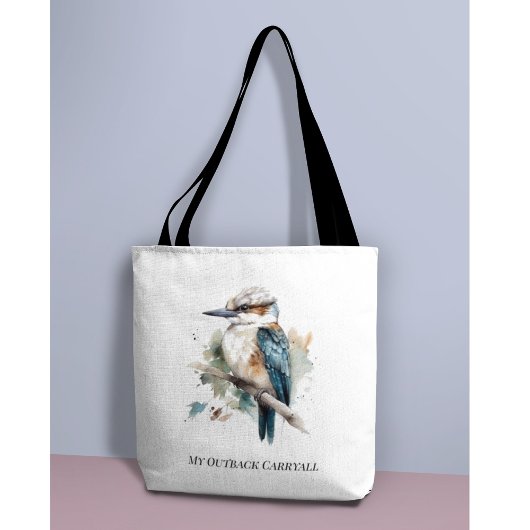 True Blue Kookaburra, custom Tote Bag