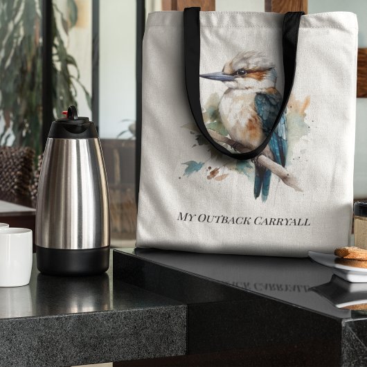 True Blue Kookaburra, custom Tote Bag