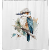 True Blue Kookaburra Douchegordijn (Voorkant)
