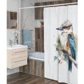 True Blue Kookaburra Douchegordijn