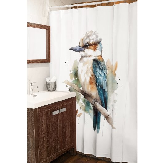 True Blue Kookaburra Douchegordijn