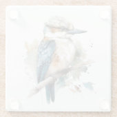 True Blue Kookaburra Glazen Onderzetter (Achterkant)