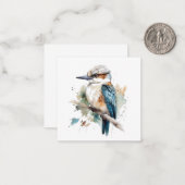 True Blue Kookaburra Notitiekaartje (Voorkant / Achterkant in situ)