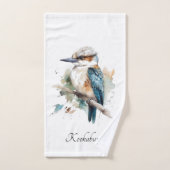 True Blue Kookaburra, op maat Bad Handdoek (Handdoek)