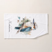 True Blue Kookaburra, op maat Bad Handdoek (Handdoek)
