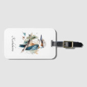 True Blue Kookaburra, op maat Bagagelabel (Voorkant (horizontaal))