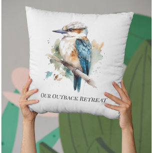 True Blue Kookaburra, op maat Buitenkussen