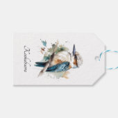 True Blue Kookaburra, op maat Cadeaulabel (Voorkant (Horizontaal))