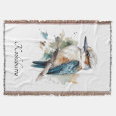 True Blue Kookaburra, op maat Deken (Voorkant)