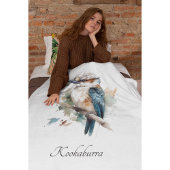 True Blue Kookaburra, op maat Fleece Deken