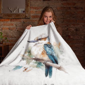 True Blue Kookaburra, op maat Fleece Deken
