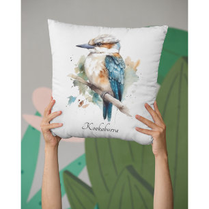 True Blue Kookaburra, op maat gemaakt Kussen