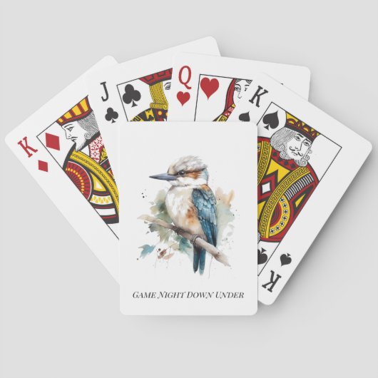 True Blue Kookaburra, op maat gemaakt Pokerkaarten (Achterkant)
